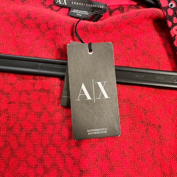 Armani Exchange - Red and Black Cardigan - Picture 6 of 6
